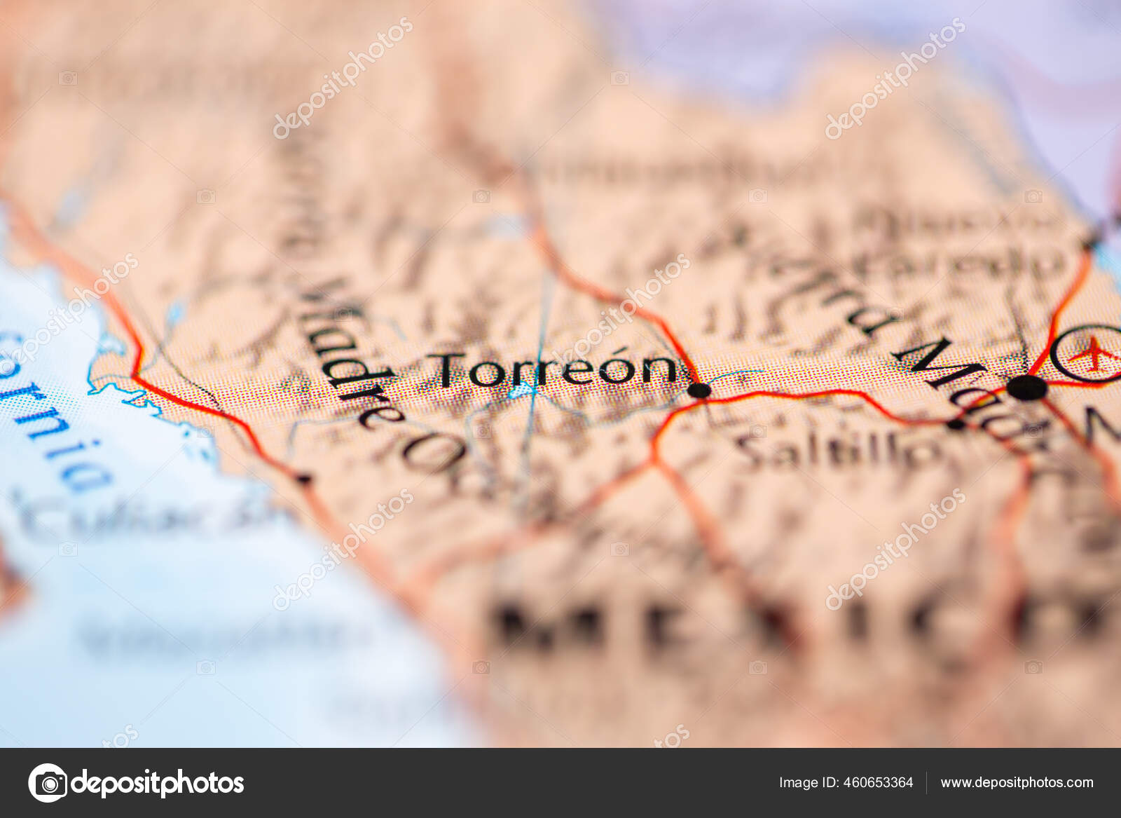 Torreon Mexico Map Stock Photo by ©aliceinwonderland2020 460653364