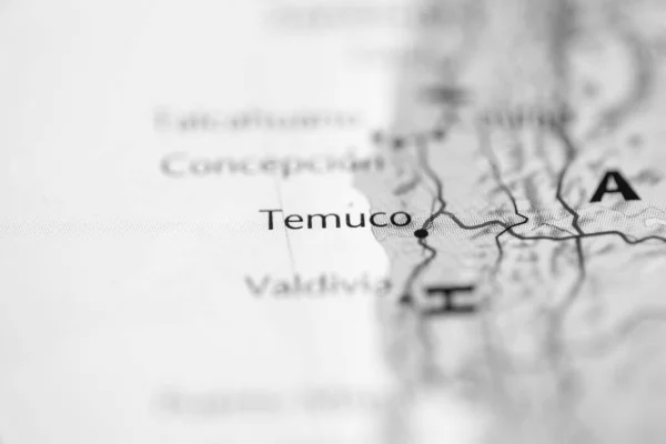 Temuco Chile Mapa — Foto de Stock