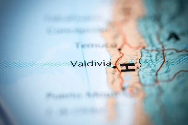 Valdivia Chile Map — Stock Photo, Image