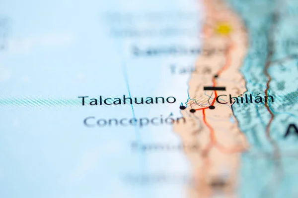 Talcahuano Chile Mapa — Foto de Stock