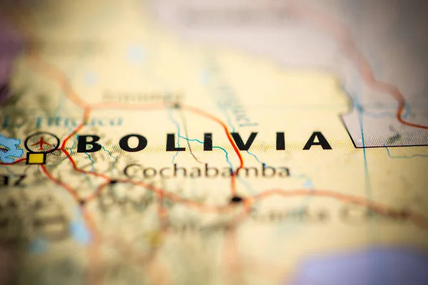 Bolivia Mapa — Foto de Stock