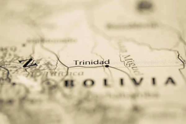 Trinidad Bolivia Mapa — Foto de Stock
