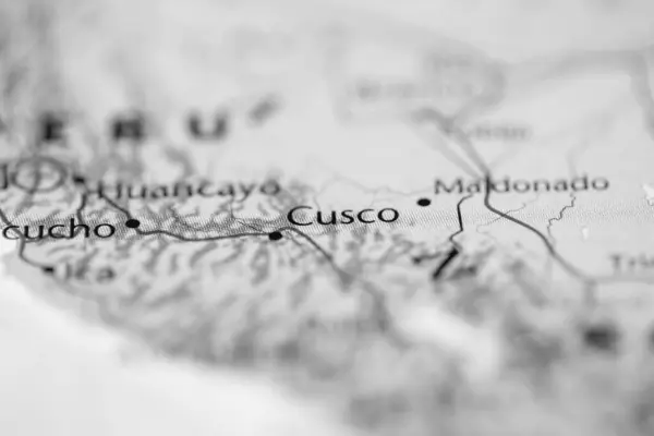 Cusco Perú Mapa — Foto de Stock