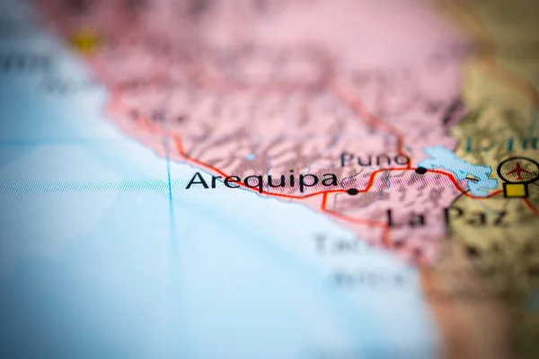 Arequipa Perú Mapa — Foto de Stock