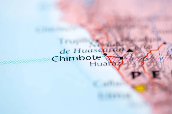 Chimbote Perú Mapa — Foto de Stock