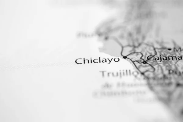 Chiclayo Perú Mapa — Foto de Stock