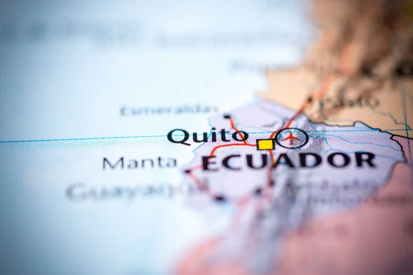 Quito Ecuador Mapa — Foto de Stock