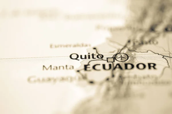 Quito Ecuador Mapa — Foto de Stock