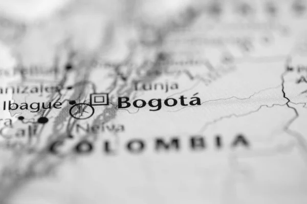 Bogotá Colombia Mapa — Foto de Stock