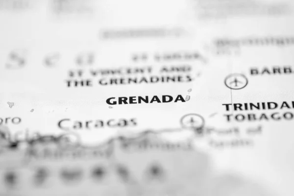 Haritada Grenada — Stok fotoğraf