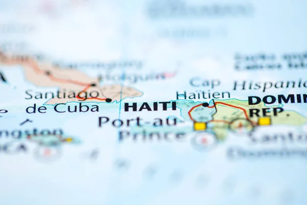 Haiti Mapě — Stock fotografie