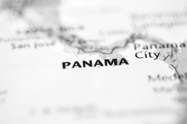 Panama Auf Der Karte — Stockfoto