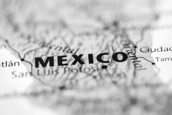 Μεξικό Στο Χάρτη — Φωτογραφία Αρχείου