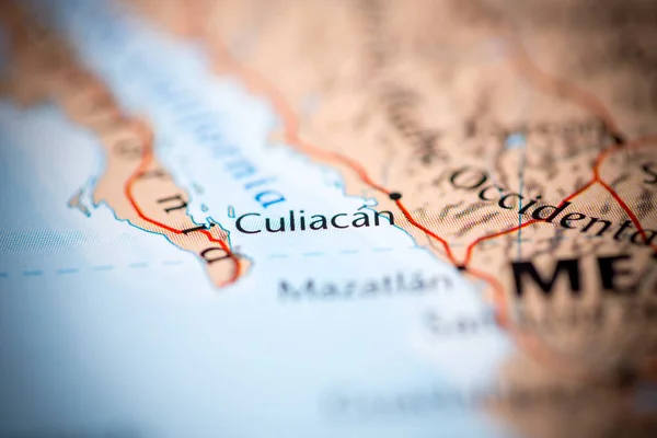 Een Culiacaan Mexico Interactieve Kaart — Stockfoto