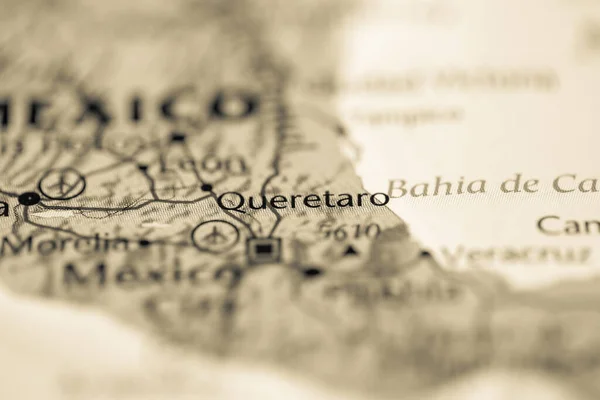 Querétaro México Mapa — Foto de Stock