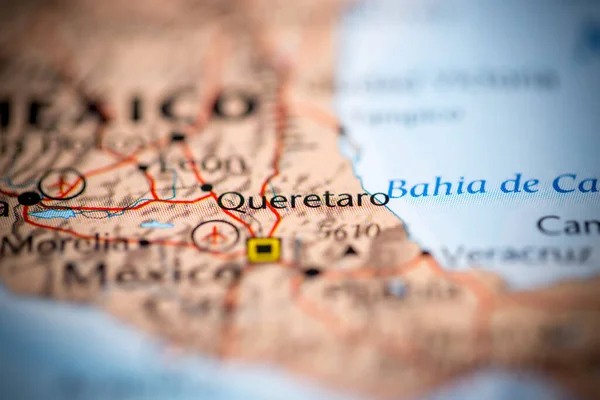 Querétaro México Mapa — Foto de Stock
