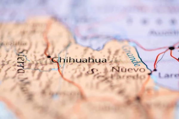 Chihuahua México Mapa — Foto de Stock