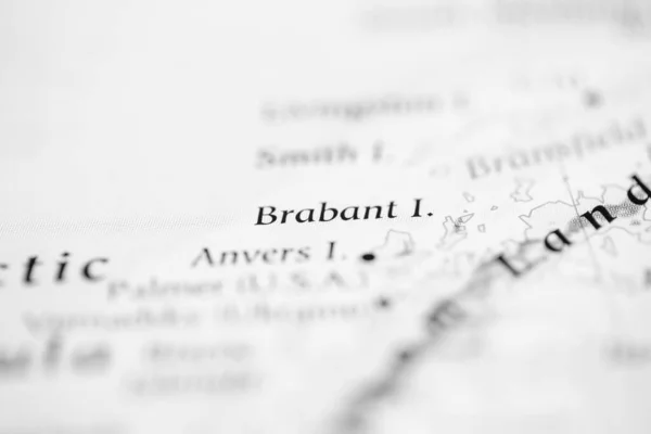 Isla Brabante Antártida Mapa —  Fotos de Stock