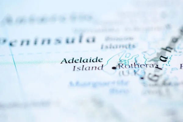 Острів Аделаїда Антарктида Карті — стокове фото