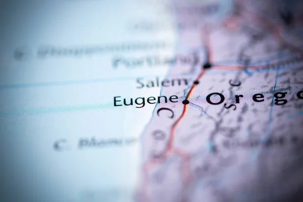 Eugene Eua Mapa — Fotografia de Stock