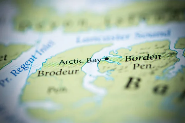Arctic Bay Kanada Kartan — Stockfoto