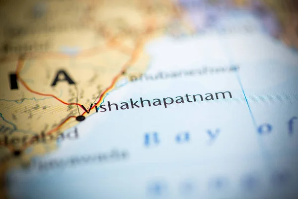 Vishakhapatnam Índia Mapa — Fotografia de Stock