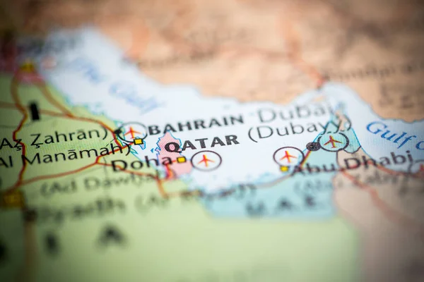 Qatar Mapa — Foto de Stock