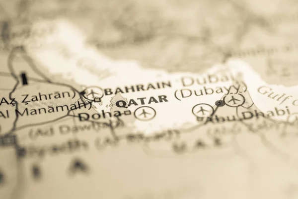 Qatar Mapa — Foto de Stock