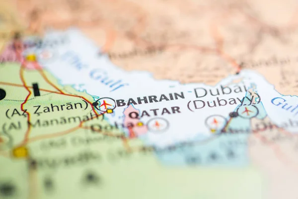 Bahrajn Mapě — Stock fotografie