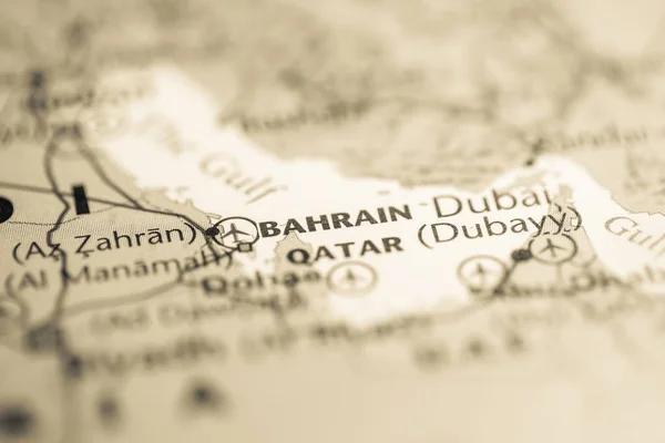 Бахрейн Карте — стоковое фото