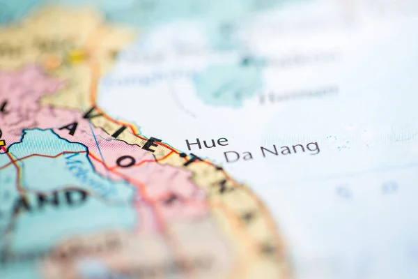 Hue Vietnam Mapa — Foto de Stock