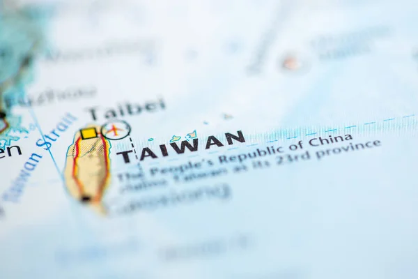 Taiwan Map — Stock Photo, Image