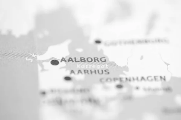 アルボ デンマークは地図上で — ストック写真
