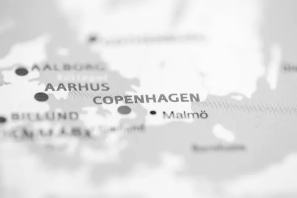 Copenhague Dinamarca Mapa — Foto de Stock
