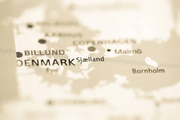 サジランドだ デンマークは地図上で — ストック写真