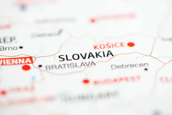 Slovensko Mapě — Stock fotografie