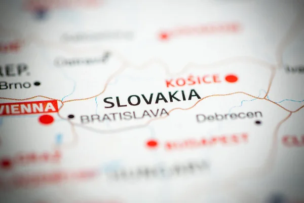 Slovensko Mapě — Stock fotografie