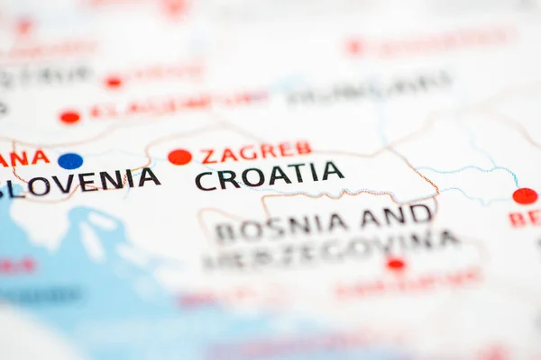 Chorvatsko Mapě — Stock fotografie