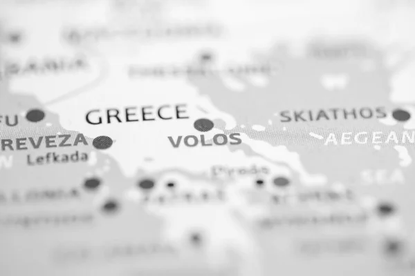 Volos Grecia Mapa —  Fotos de Stock