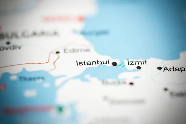 Istambul Turquia Mapa — Fotografia de Stock