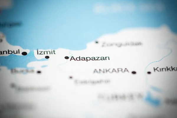 Ανταπαζάρι Τουρκία Στο Χάρτη — Φωτογραφία Αρχείου