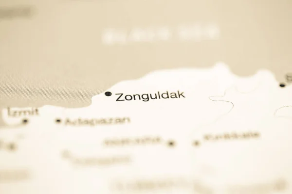Ζονγκούλντακ Τουρκία Στο Χάρτη — Φωτογραφία Αρχείου