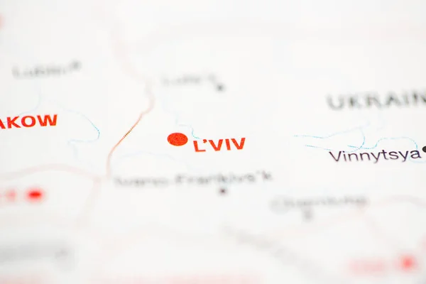 Viv Ucrânia Mapa — Fotografia de Stock