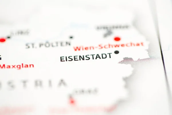 Elsenstadt Austria Mapa — Foto de Stock