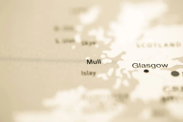 モール 地図上のイギリス — ストック写真
