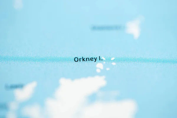 Ilhas Orkney Reino Unido Mapa — Fotografia de Stock