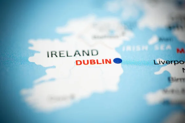 Dublim Irlanda Mapa — Fotografia de Stock