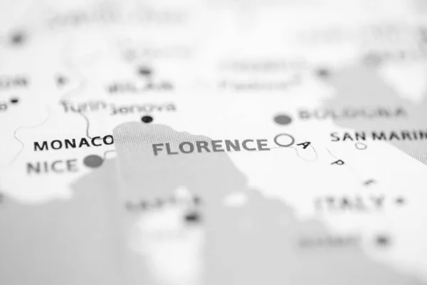 Florence Italie Sur Carte — Photo