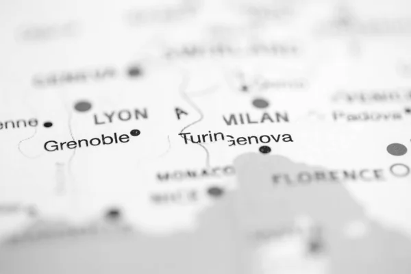 Vända Italien Kartan — Stockfoto