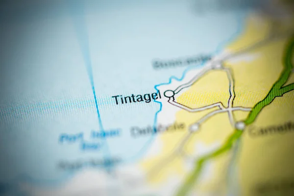 Tintagel Reino Unido Mapa —  Fotos de Stock